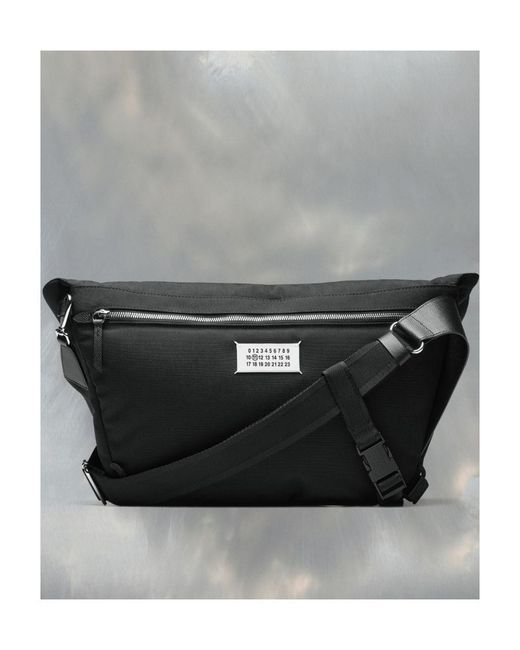 Maison Margiela Black Glam Slam Sport Cycle Zipped Messenger Bag