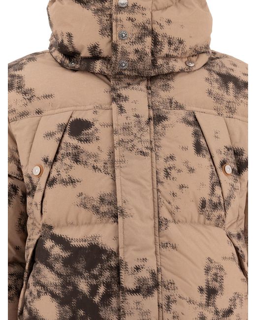 Stone Island Brown Termo Reactive Down Jacket for men