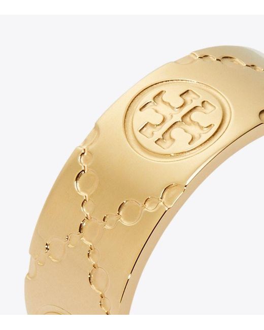 Tory Burch Metallic Icon T Monogram Ring