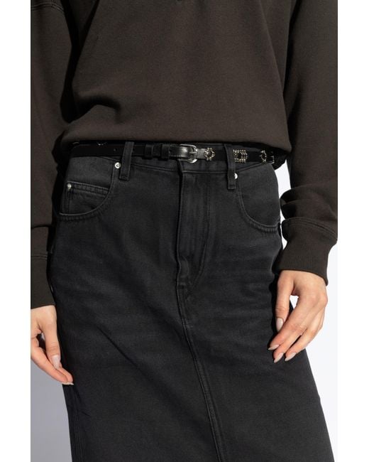 Isabel Marant White Odena Buckled Belt