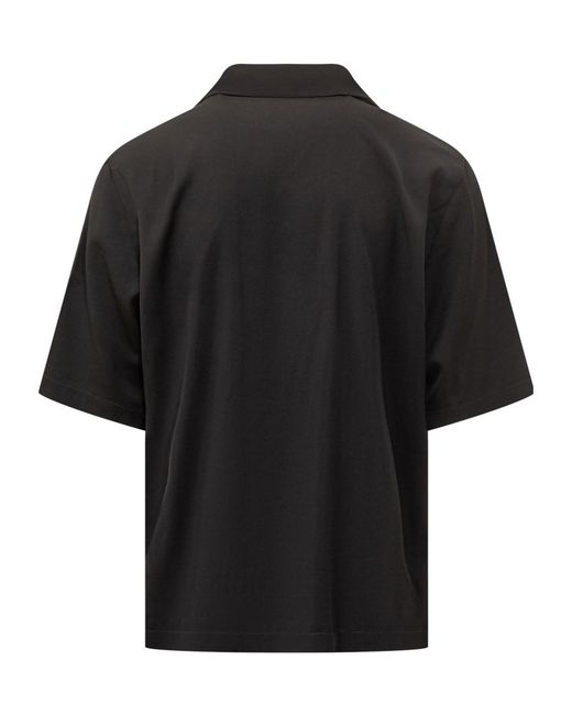 Amiri Black Varsity Patch Camp Logo Shirt for men