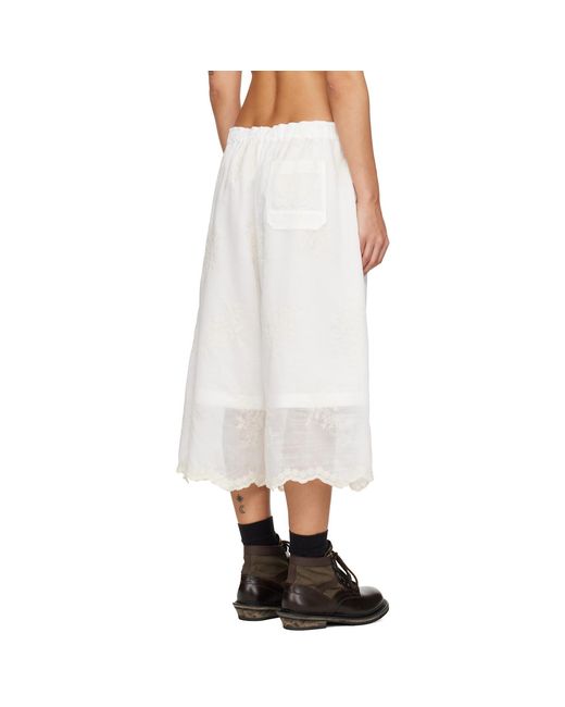 Our Legacy Natural Frill Shorts
