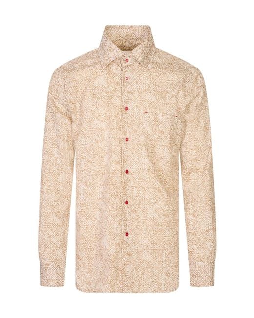 Kiton Natural Long-Sleeved Shirt for men