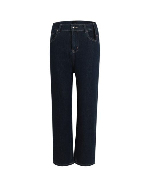 LIU REGALI Blue Button Zipper Jeans Pants