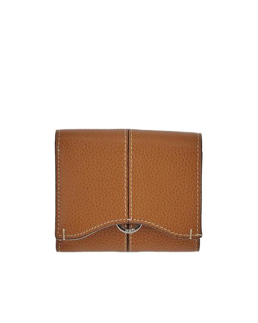 Tod's Brown Tri-Fold Wallets