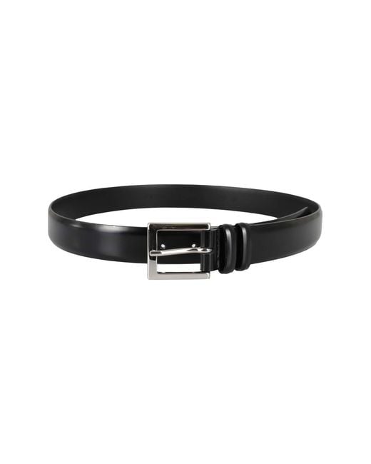 Orciani White Double Loop Buckle Belt for men
