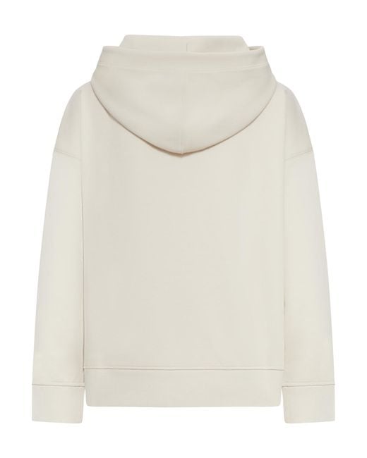 Max Mara White Technical Cotton Jersey Sweatshirt