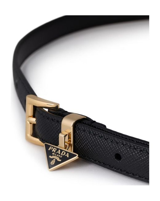 Prada White Saffiano Belt