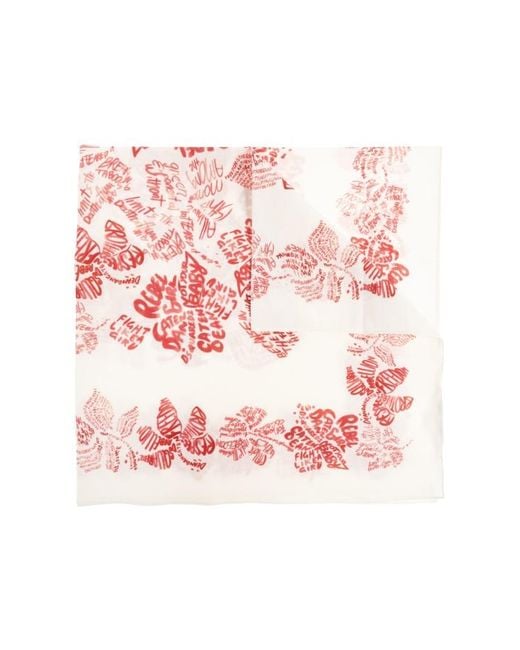 DSquared² Pink Scarf With Print