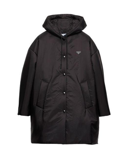 Prada Black Re-Nylon Lightweight Raincoat