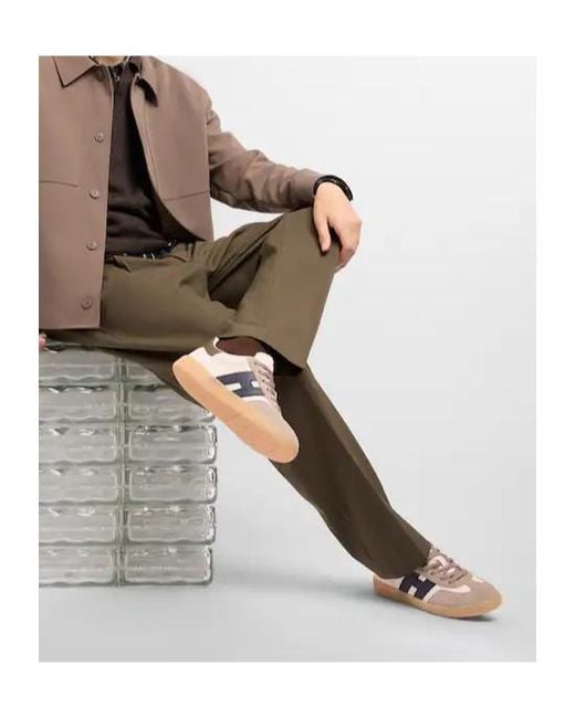 Hogan Multicolor Low-Top Sneakers With Suede And Smooth Texture for men
