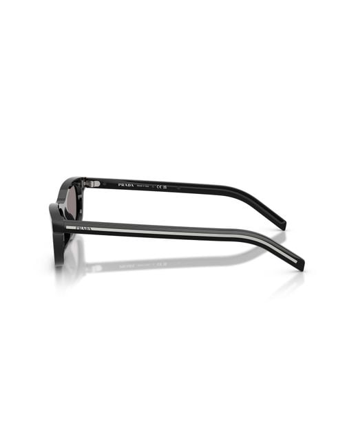 Prada White Eyewear Rectangle Frame Sunglasses