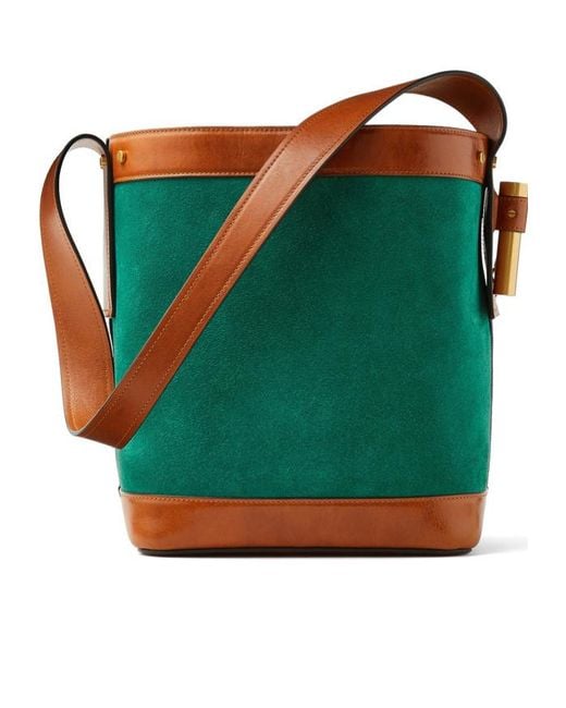 Versace Green Pivot Small Bucket Bag
