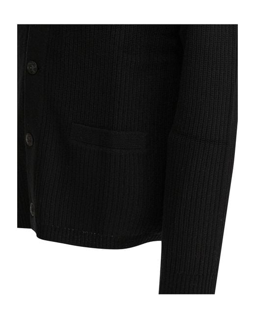 RRL Black Ralph Lauren Shawl Collar Cardigan for men