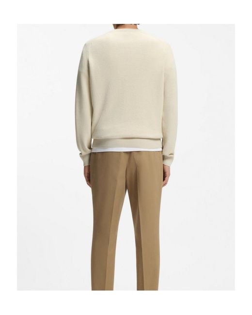 Boss White Boss Double B Crewneck Jumper for men