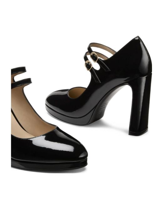 Stuart Weitzman Black Babette Platform Pumps