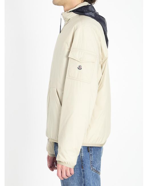 Moncler White Short Padded Jacket Breezes for men