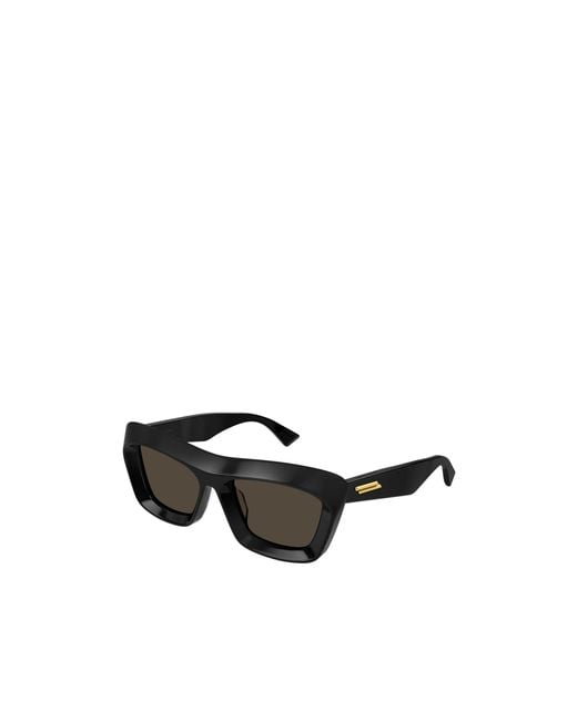 Bottega Veneta Black Eyewear Classic Cat-Eye Frame Sunglasses