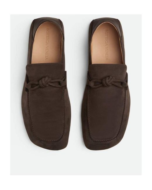 Bottega Veneta Brown Daddy Knot Detailed Loafers for men