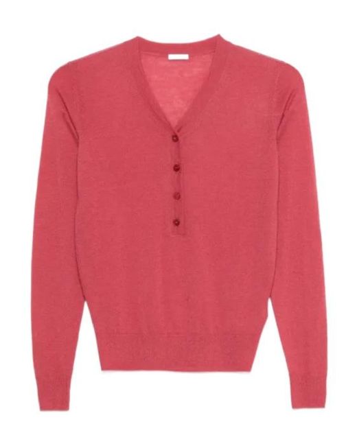 Joseph Pink V-Neck Sweater