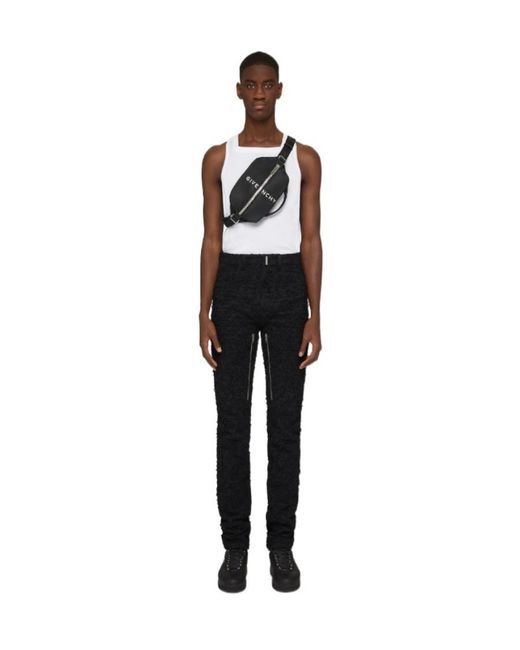 Givenchy Black Logo Printed Belt Bag for men