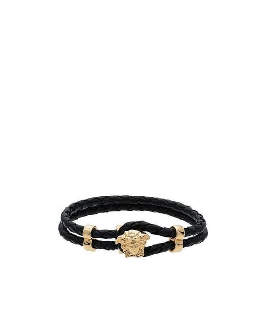 Versace White Medusa Logo Detailed Charm Bracelet for men