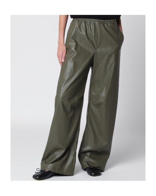 MM6 by Maison Margiela Green Elasticated-Waist Trousers