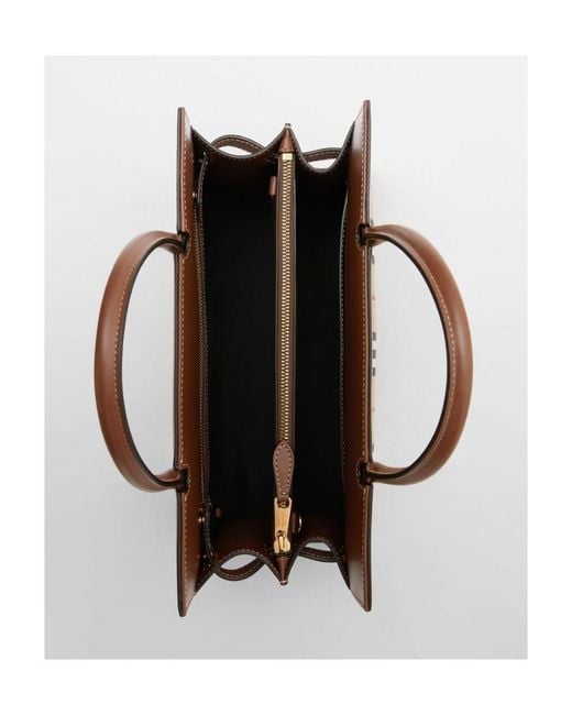 Burberry Brown Vintage Check Tote Bag