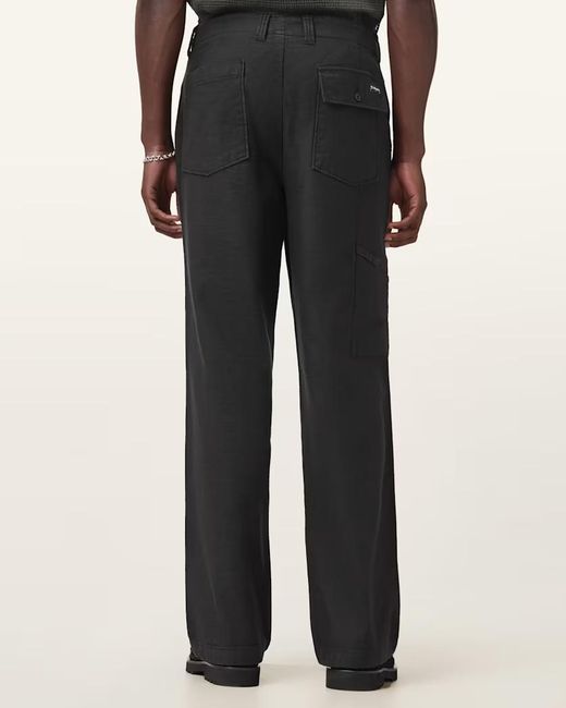 AllSaints Black Talbot Pants for men