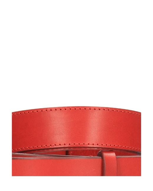 Orciani Red Logo Belt for men