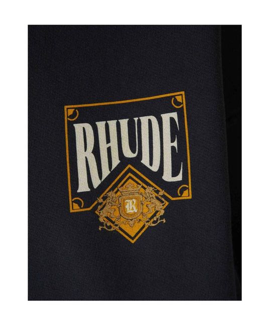 Rhude Blue Playing Card Hoodie for men