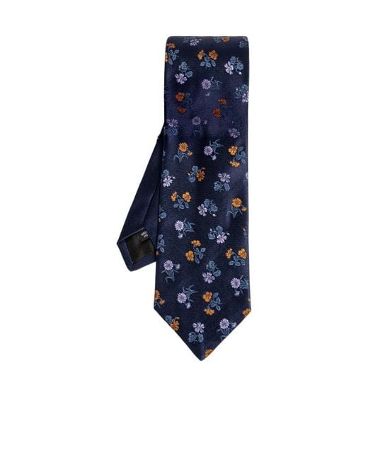 Dries Van Noten Blue Pointed Tie for men