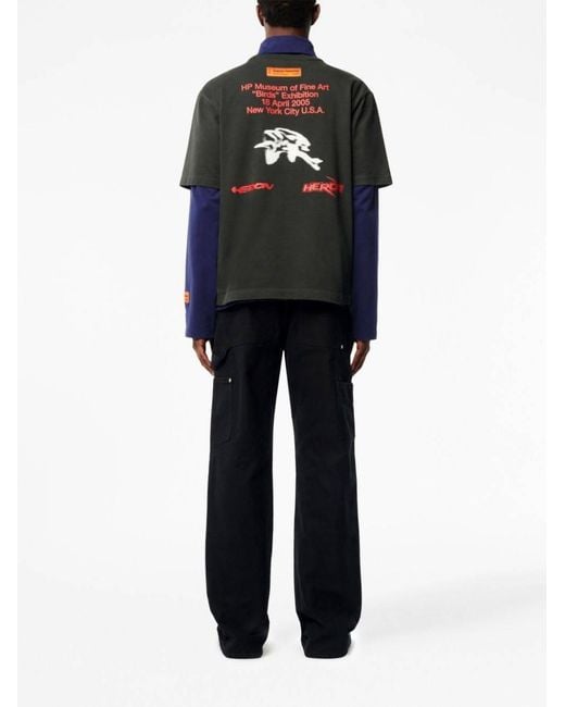 Heron Preston Blue Carpenter Wide Leg Jeans for men