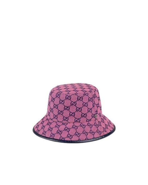 Gucci Purple Gg Multicolour Bucket Bag