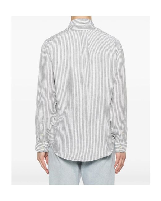 Polo Ralph Lauren White Long-Sleeved Shirt for men