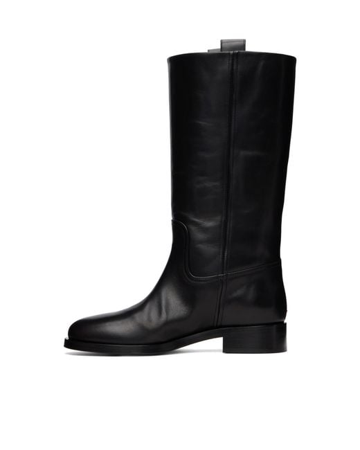 Aeyde Black Theo Leather Boots