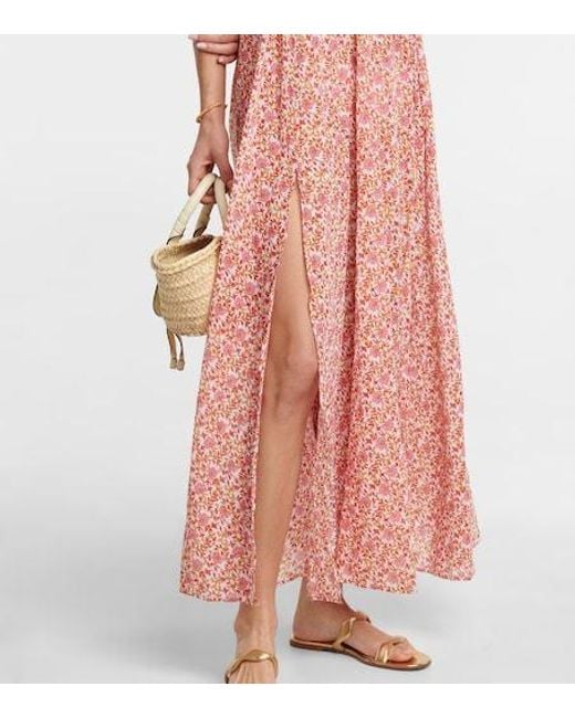 Poupette Pink Floral Maxi Dress