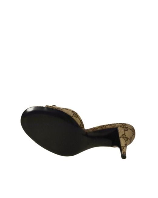 Gucci Natural Horsebit Slide Sandals