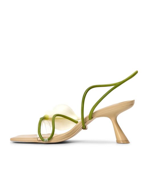 Cult Gaia Metallic Simple High-Heeled Sandals