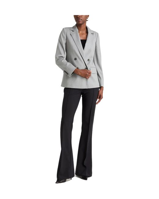 Max Mara Gray Double Breasted Blazers