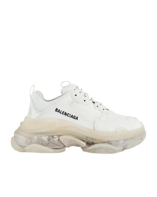 Balenciaga White Logo Casual Shoes