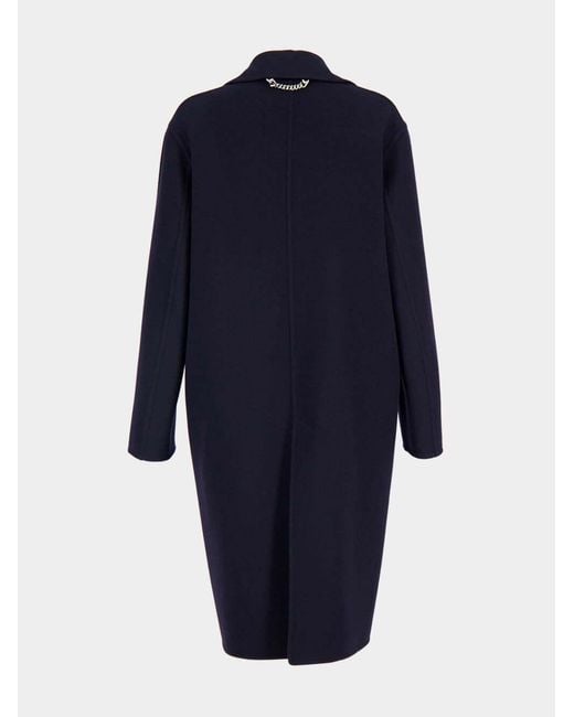 Stella McCartney Blue Double-Breasted Coat