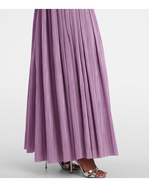 Jonathan Simkhai Purple Off Shoulder Dress