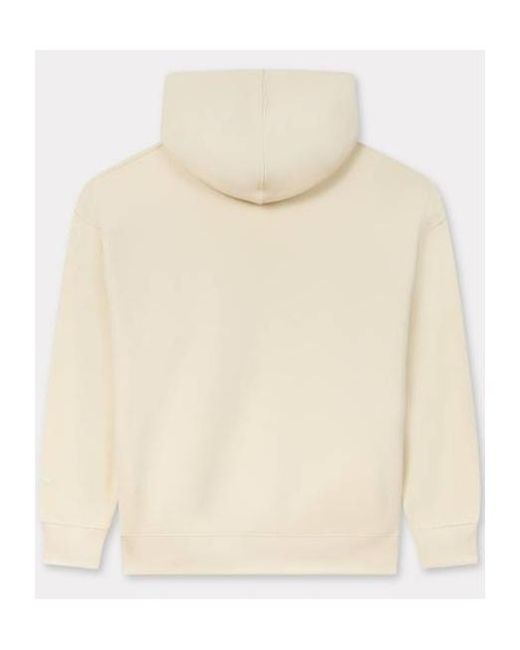 KENZO Natural 'Boke Flower' Pin Oversized Hoodie