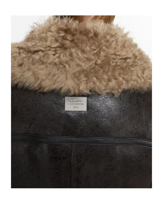 Acne Multicolor Leather Shearling Jacket