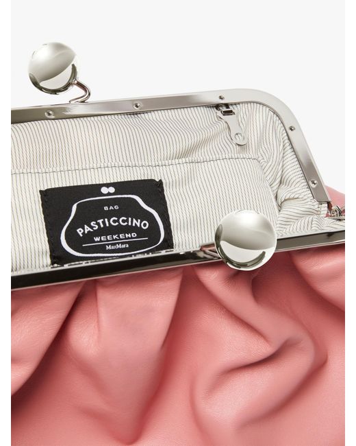 Weekend by Maxmara Pink Medium Napa Leather Pasticcino Shoulder Bag
