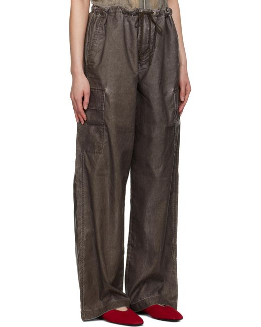 Our Legacy Gray Relaxed Fit Way Pants for men