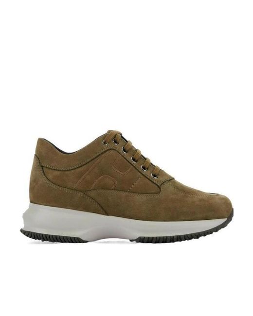 Hogan Brown Interactive Low-Top Sneakers for men