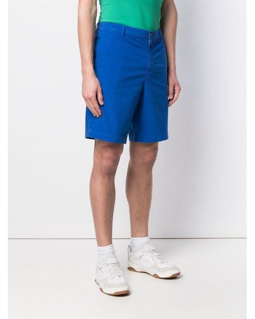 KENZO Blue Tailored Chino Shorts for men