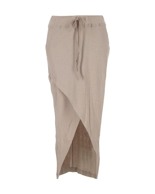 Thom Krom Natural Front Crossed Maxi Skirt
